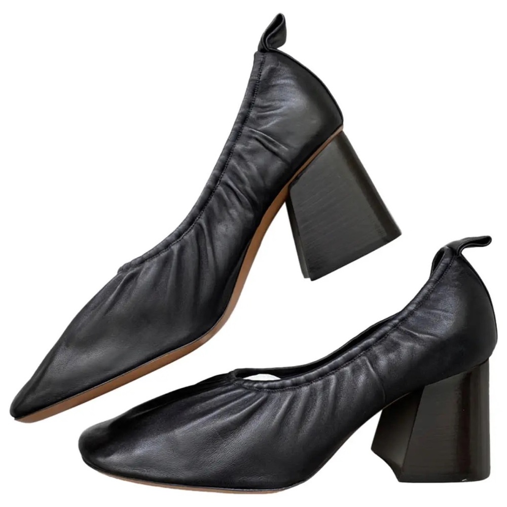 Celine Ballerina Pump 70mm - Soft Ballerina Nappa Lux - Black - Phoebe Philo